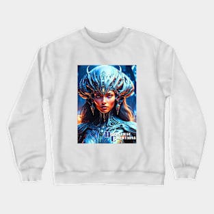 Futuristic Queen Of The Fifth Dimension Dopeverse Creations Crewneck Sweatshirt